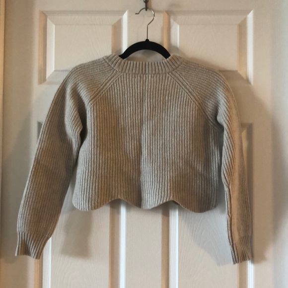 Wilfred Sardou grey cropped sweater, size S - Picture 2 of 3